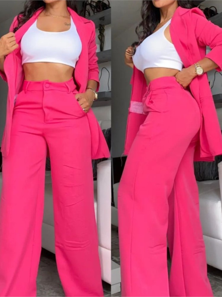 Winter Clothing Girls - New Autumn Women's Fashion Solid Notched
