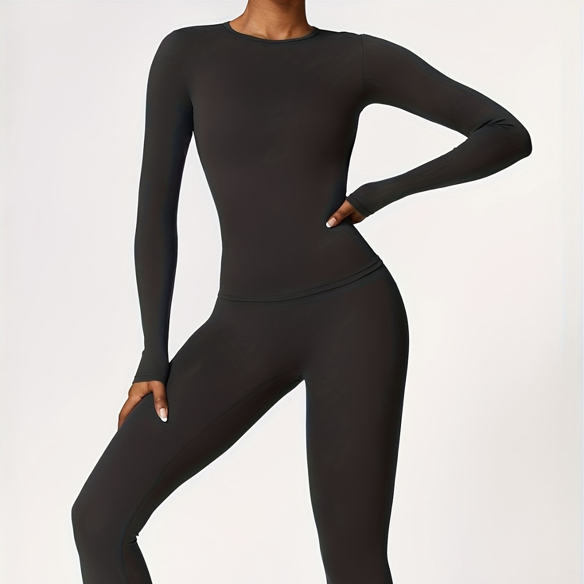 Winter Clothing Usa - Tight-fitting yoga suit slim long-sleeved outdoor