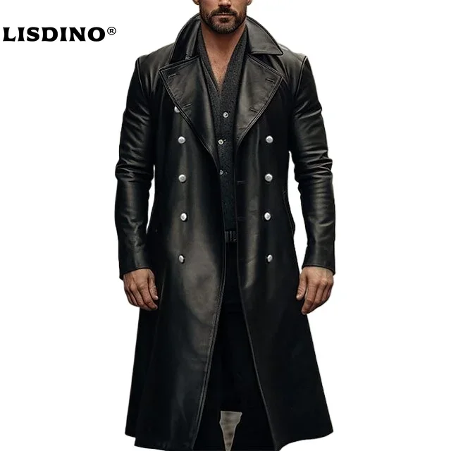 Winter Clothing Clearance - Leather Jacket Men Winter Fleece Motorcycle
