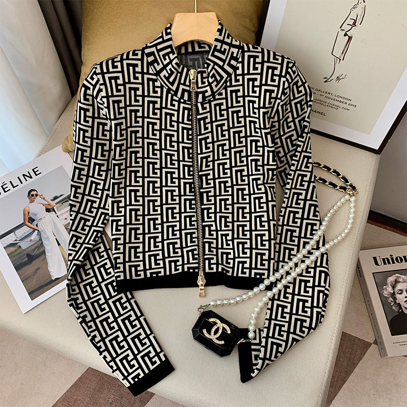Winter Clothing Trends - Ladies Fashion Printing Temperament Coat Autumn