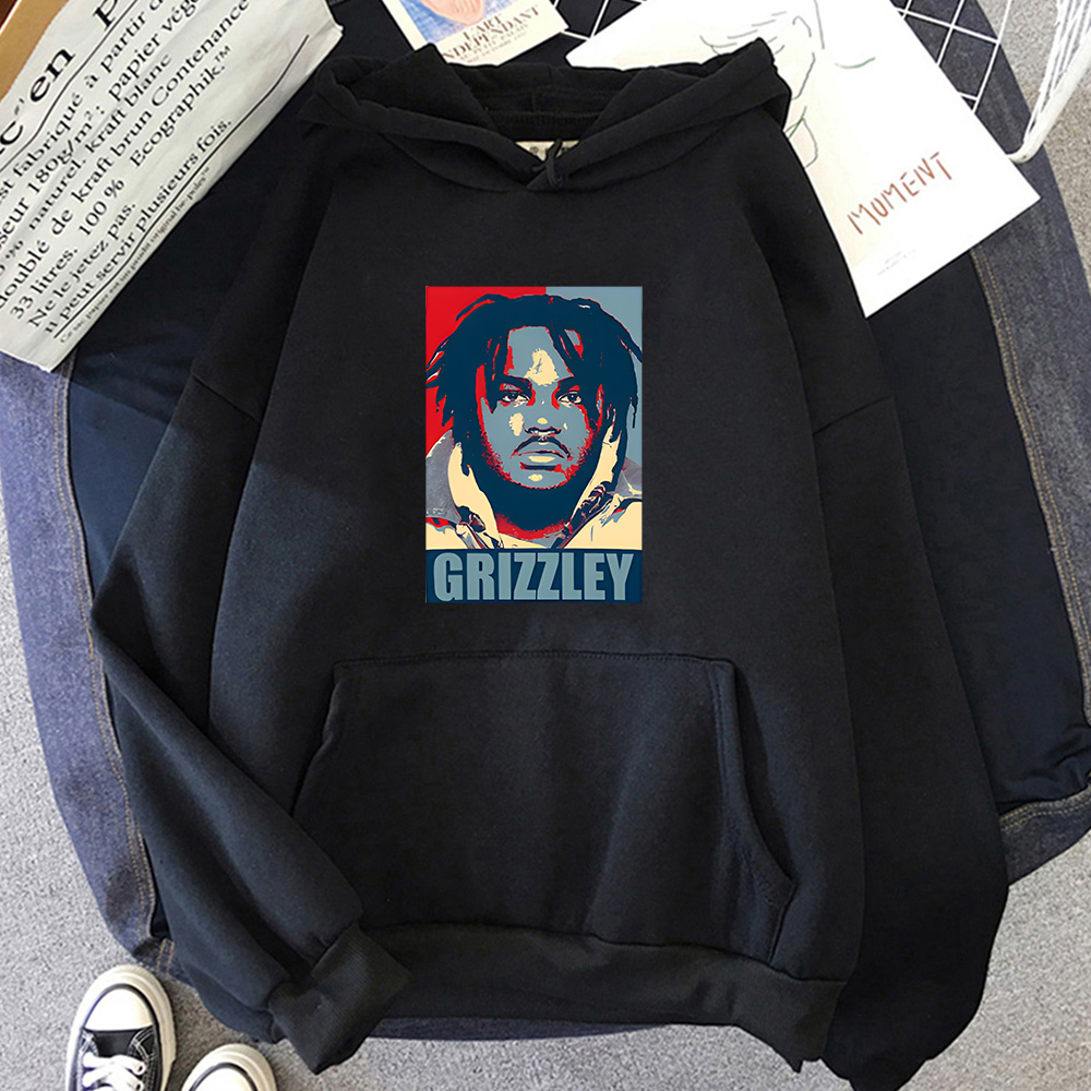 Tee Grizzley Hooded Long-sleev - Winter Clothing Drawing ulasan dan harga