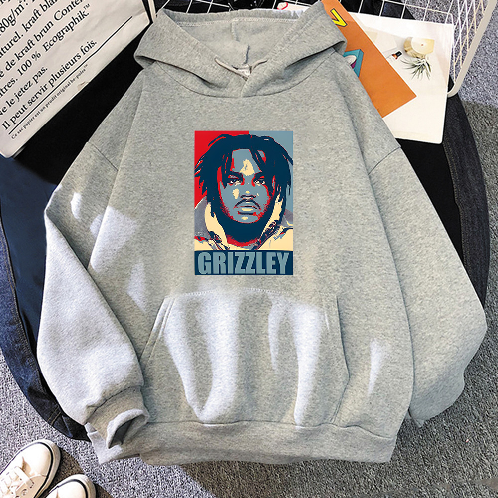 Tee Grizzley Hooded Long-sleev - Winter Clothing Drawing ulasan dan harga