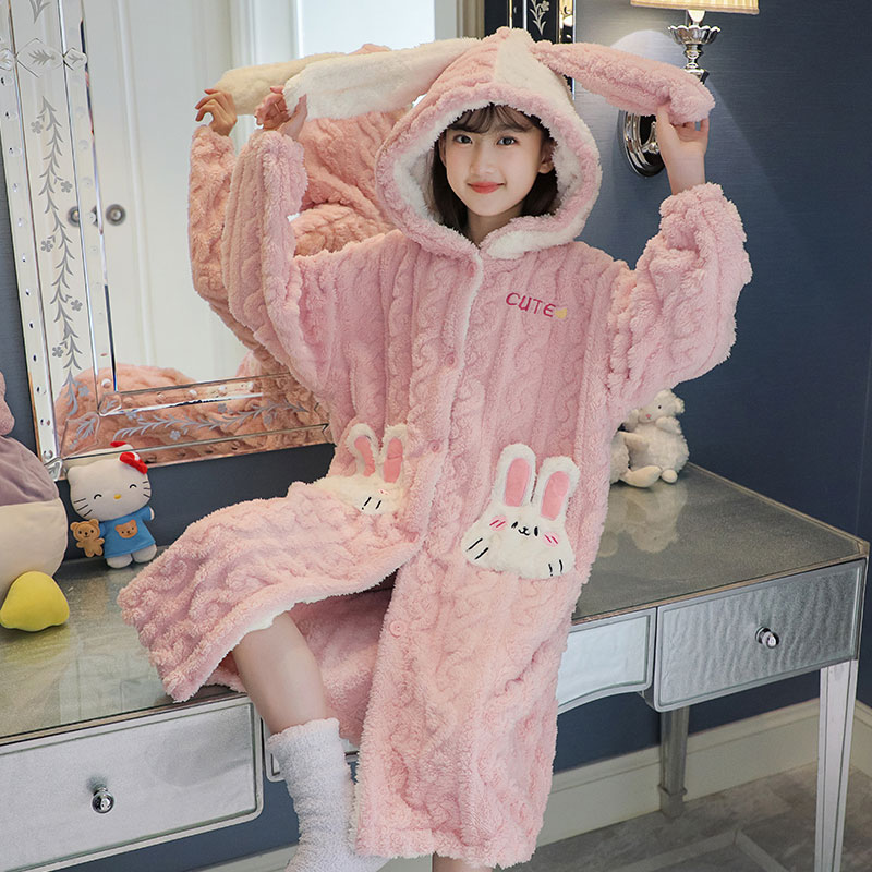 Hello Kitty Miniso Coral fleec - Winter Clothing Girls ulasan dan harga