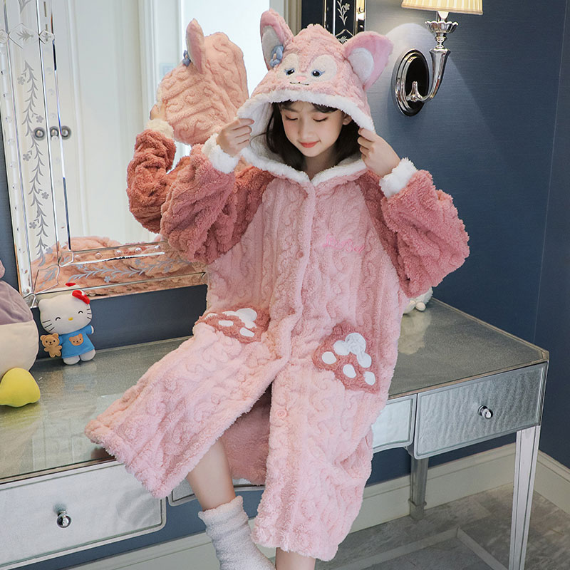 Hello Kitty Miniso Coral fleec - Winter Clothing Girls ulasan dan harga