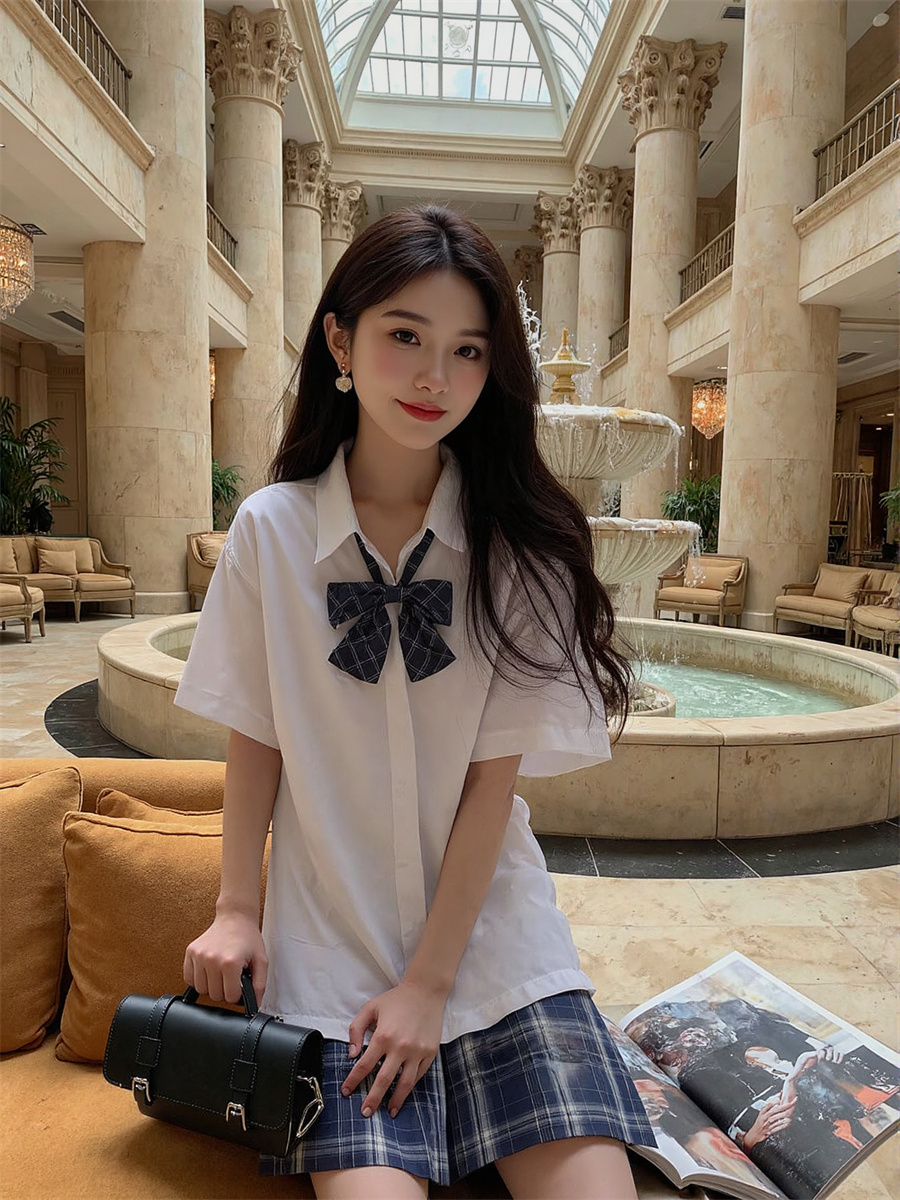 Short Sleeve Korean Style Shir - Winter Clothing Trends ulasan dan harga