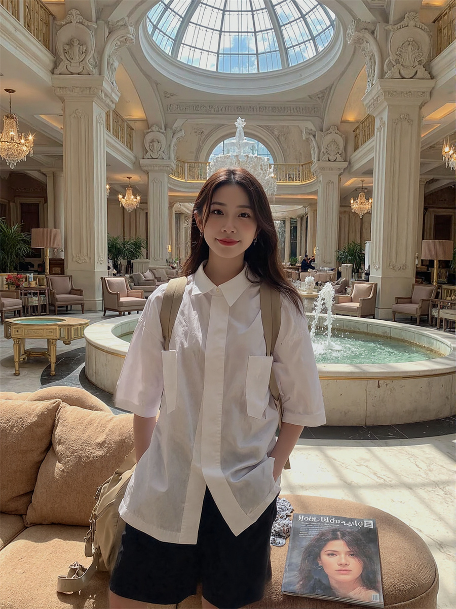 Short Sleeve Korean Style Shir - Winter Clothing Trends ulasan dan harga