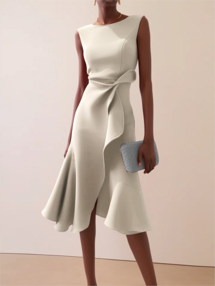 Elegant Women's Evening Dress  - Winter Clothing Drawing ulasan dan harga