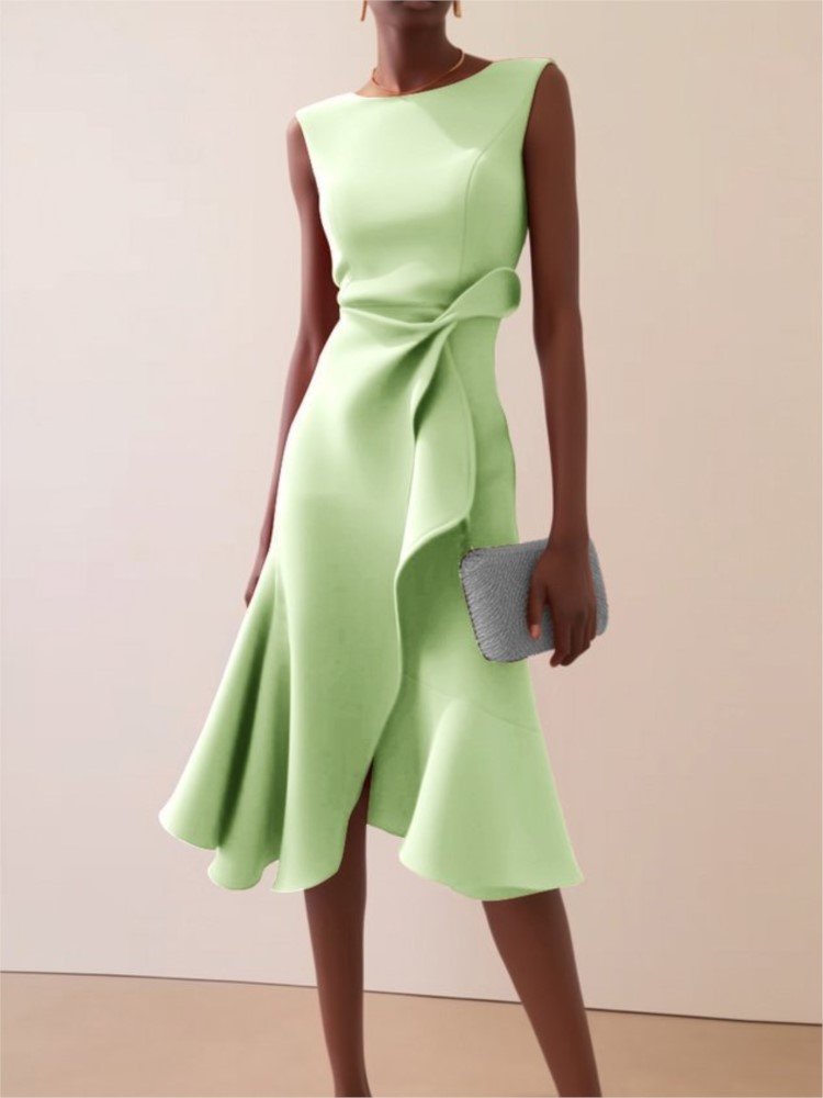 Elegant Women's Evening Dress  - Winter Clothing Drawing ulasan dan harga