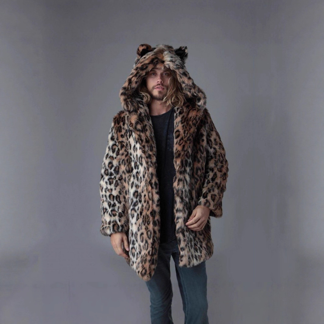 Men Faux Fur Jacket Winter Coa - Winter Clothing Clearance ulasan dan harga
