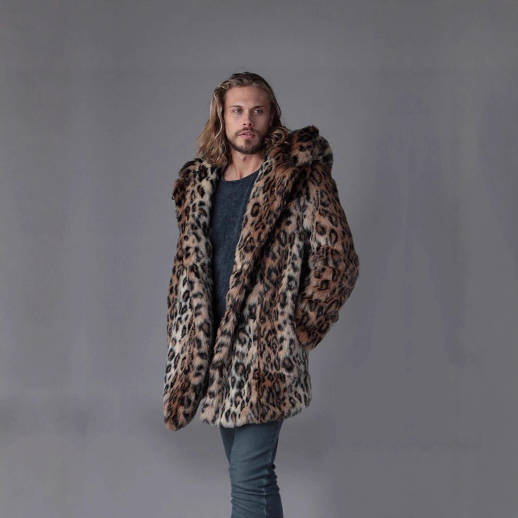 Men Faux Fur Jacket Winter Coa - Winter Clothing Clearance ulasan dan harga