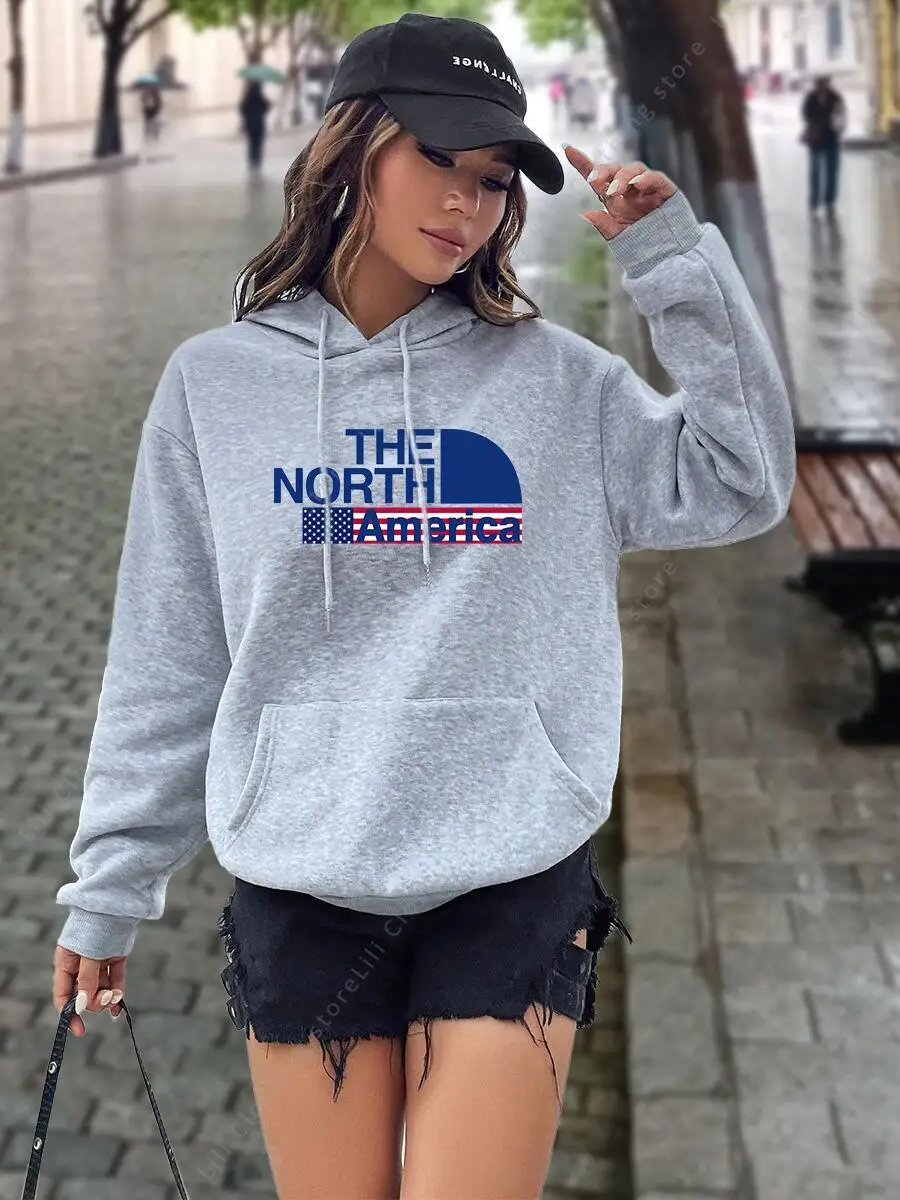 Womens Hoodies Graphic Letter  - Winter Clothing Drawing ulasan dan harga