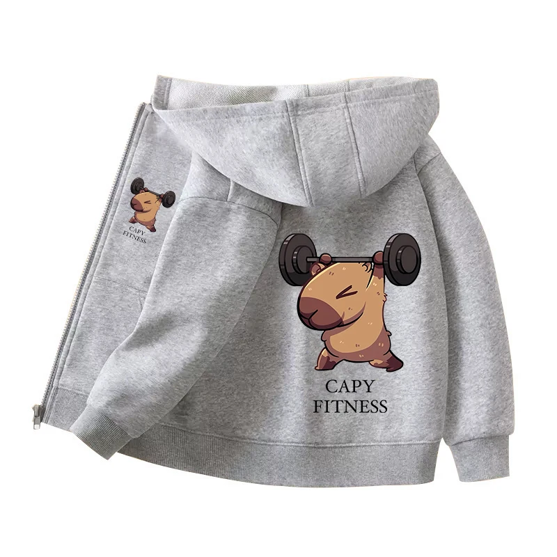 Capybara Zipper Hoodies Coats  - Winter Clothing Girls ulasan dan harga