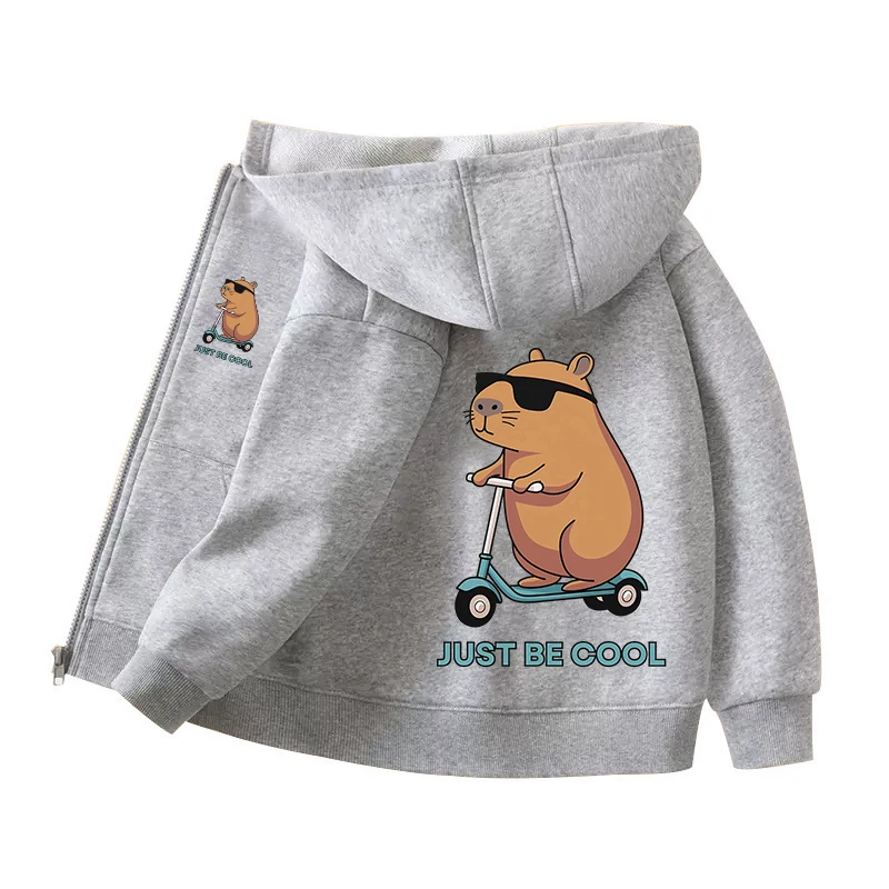 Capybara Zipper Hoodies Coats  - Winter Clothing Girls ulasan dan harga