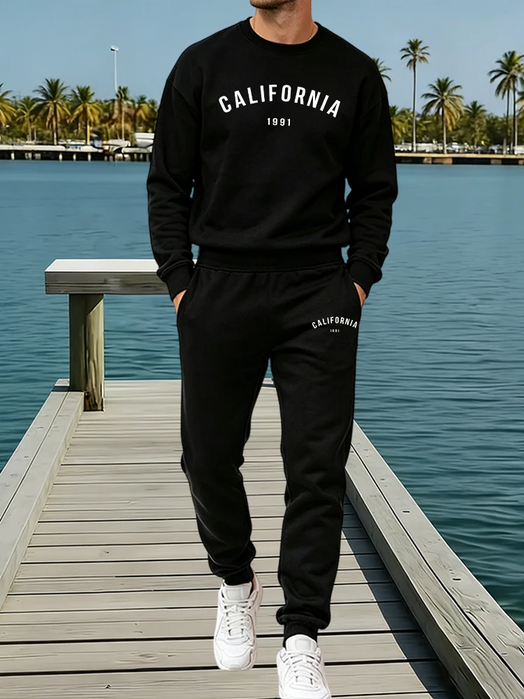 Tracksuit for Man Casual O Nec - Winter Clothing Pants ulasan dan harga