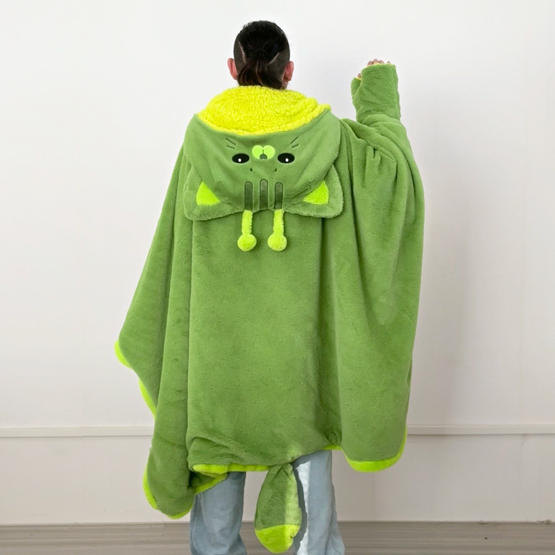Cartoon Cute Alien Cat Hooded  - Winter Clothing Girls ulasan dan harga