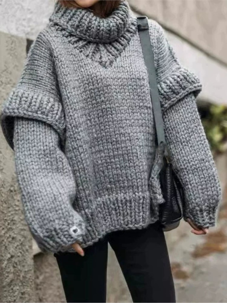 Fashion Knit Loose Sweater For - Winter Clothing Girls ulasan dan harga