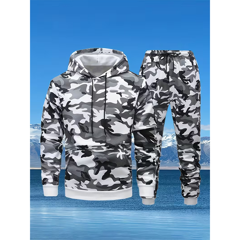 Autumn Camouflage 3D Print Hoo - Winter Clothing Usa ulasan dan harga