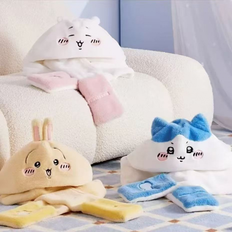 Cute Chiikawa Kawaii Cartoon 3 - Winter Clothing Girls ulasan dan harga