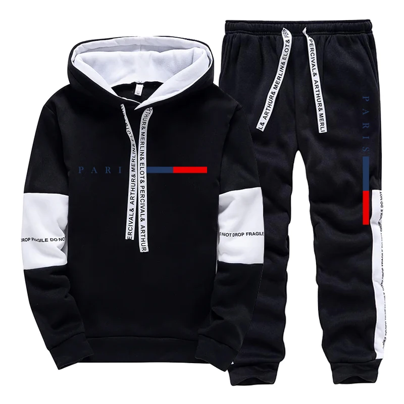Men's Set/Hoodie/Pants Paris F - Winter Clothing Fashion ulasan dan harga