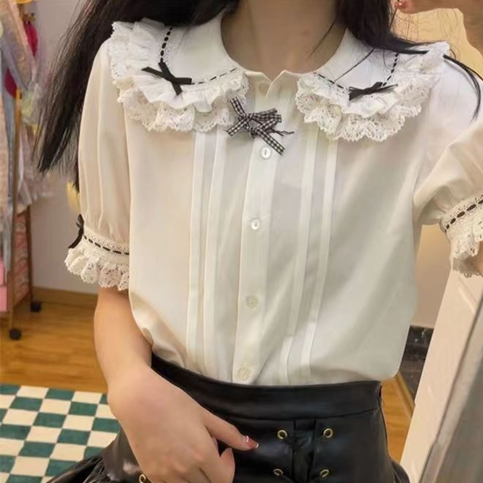 Japanese Lolita Style Lace Ruf - Winter Clothing Girls ulasan dan harga