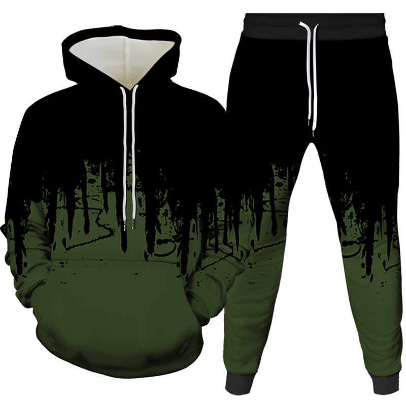 Ink Painting 3D Printed Hoodie - Winter Clothing Usa ulasan dan harga
