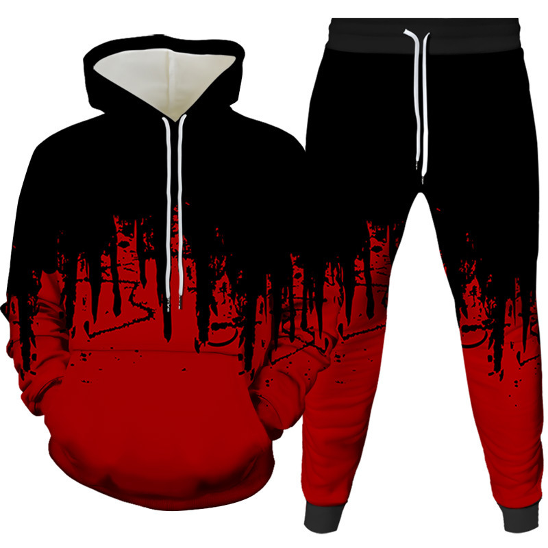 Ink Painting 3D Printed Hoodie - Winter Clothing Usa ulasan dan harga