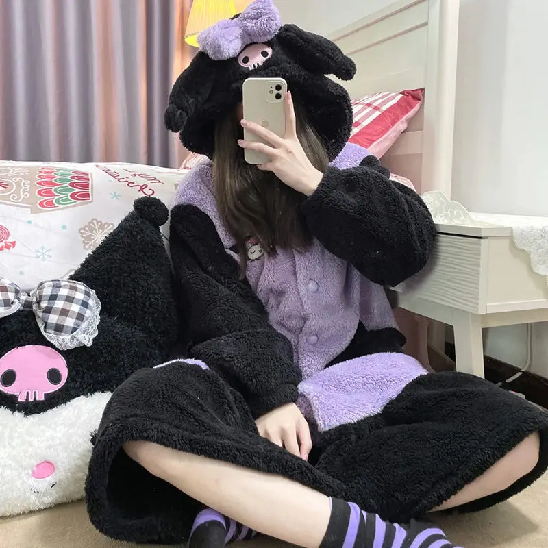 2Pcs Hello Kittys Plush Pajama - Winter Clothing Clearance ulasan dan harga